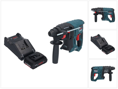 Bosch GBH 18V-21 Professional 18 V 2,0 J SDS plus trapano a percussione a batteria senza spazzole + 1x batteria ProCORE 4,0 Ah + caricabatterie