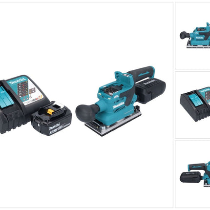 Makita DBO 382 RF1 cordless orbital sander 18 V 93 x 185 mm brushless + 1x rechargeable battery 3.0 Ah + charger