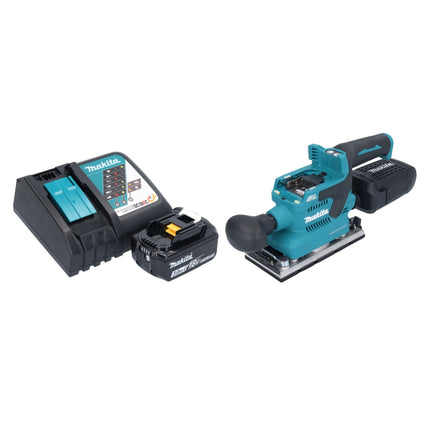 Makita DBO 382 RF1 cordless orbital sander 18 V 93 x 185 mm brushless + 1x rechargeable battery 3.0 Ah + charger