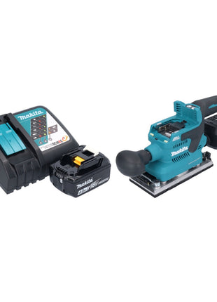 Makita DBO 382 RM1 Ponceuse vibrante sans fil 18 V 93 x 185 mm Brushless + 1x batterie 4,0 Ah + chargeur