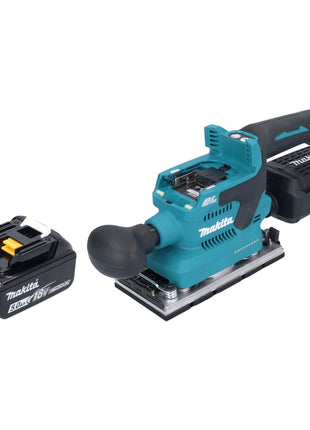 Makita DBO 382 T1 akumulatorowa szlifierka oscylacyjna 18 V 93 x 185 mm bezszczotkowa + 1x akumulator 5,0 Ah - bez ładowarki