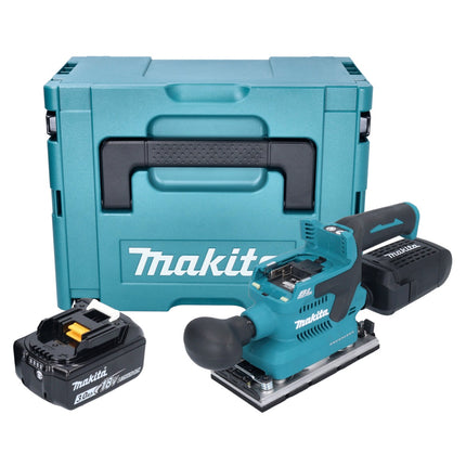 Makita DBO 382 F1J akumulatorowa szlifierka oscylacyjna 18 V 93 x 185 mm bezszczotkowa + 1x akumulator 3,0 Ah + Makpac - bez ładowarki