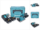 Makita DBO 382 RFJ Ponceuse vibrante sans fil 18 V 93 x 185 mm Brushless + 2x batterie 3,0 Ah + chargeur + Makpac