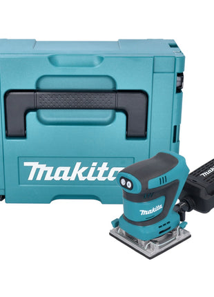 Levigatrice vibrante a batteria Makita DBO 484 ZJ 18 V 112 x 102 mm + Makpac - senza batteria, senza caricabatterie