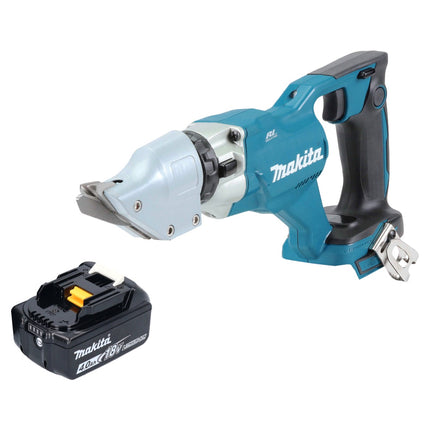 Makita DJS 200 M1 cordless sheet metal shears 18 V 2.0 mm brushless + 1x battery 4.0 Ah - without charger