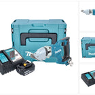 Makita DJS 200 RF1J Cisaille à tôle sans fil 18 V 2,0 mm Brushless + 1x batterie 3,0 Ah + chargeur + Makpac