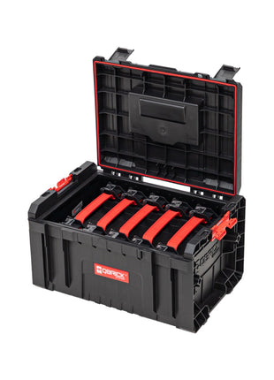 Qbrick System PRO Toolbox 2.0 Werkzeugkoffer 450 x 334 x 240 mm 19 l stapelbar IP54 + 5x TWO Organizer Multi