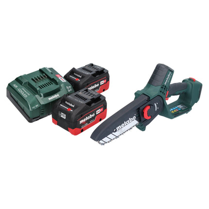 Metabo MS 18 LTX 15 podadora sin cable 18 V 15 cm 5 m/s + 2x batería recargable 5,5 Ah + cargador