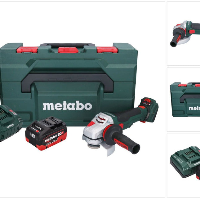 Metabo WVB 18 LTX BL 15-125 Quick Akku Winkelschleifer 18 V 125 mm Brushless + 1x Akku 8,0 Ah + Ladegerät + metaBOX