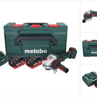 Metabo WVB 18 LTX BL 15-125 Quick Akku Winkelschleifer 18 V 125 mm Brushless + 2x Akku 8,0 Ah + Ladegerät + metaBOX