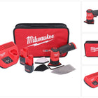 Milwaukee M12 FDSS-252B akumulatorowa szlifierka punktowa 12 V 88,8 x 63,5 mm + 2x akumulator 2,5 Ah + ładowarka