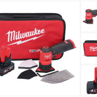 Milwaukee M12 FDSS-401B Akku Punktschleifer 12 V 88,8 x 63,5 mm + 1x Akku 4,0 Ah - ohne Ladegerät