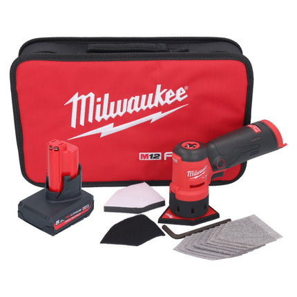 Amoladora puntual a batería Milwaukee M12 FDSS-501B 12 V 88,8 x 63,5 mm + 1x batería 5,0 Ah - sin cargador
