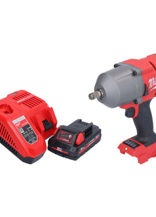 Milwaukee M18 FHIWF12-301 akumulatorowy klucz udarowy 18 V 1356 Nm 1/2" bezszczotkowy + 1x akumulator 3,0 Ah + ładowarka