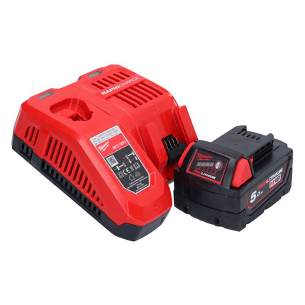 Milwaukee M18 FHIWF12-501 akumulatorowy klucz udarowy 18 V 1356 Nm 1/2" bezszczotkowy + 1x akumulator 5,0 Ah + ładowarka