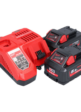 Milwaukee M18 FHIWF12-552 Akumulatorowy klucz udarowy 18 V 1356 Nm 1/2" bezszczotkowy + 2x akumulator 5,5 Ah + ładowarka