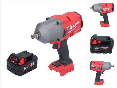 Clé à chocs sans fil Milwaukee M18 FHIWF12-601 18 V 1356 Nm 1/2" brushless + 1x batterie 6,0 Ah - sans chargeur