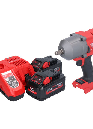 Clé à chocs sans fil Milwaukee M18 FHIWF12-802 18 V 1356 Nm 1/2" brushless + 2x batterie 8,0 Ah + chargeur