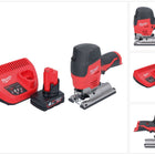Sierra de calar a batería Milwaukee M12 JS-401 12 V + 1x batería 4,0 Ah + cargador