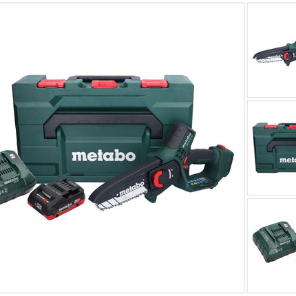 Metabo MS 18 LTX 15 Trononneuse sans fil 18 V 15 cm 5 m/s + 1x accu 4,0 Ah + chargeur + metaBOX