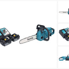 Makita DUC 357 RG2X2 Cordless chainsaw 18 V 35 cm 7.7 m/s Brushless + 2x battery 6.0 Ah + charger