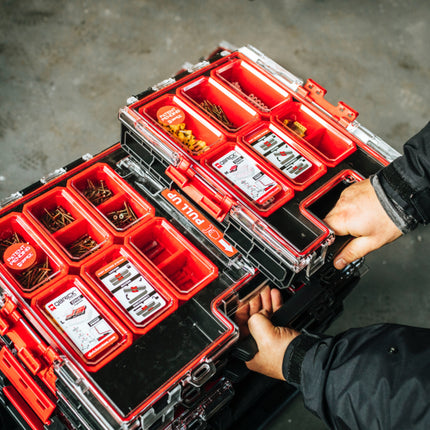 Qbrick System ONE Organisateur M empilable 365 x 265 x 77 mm 2,5 l IP 66 avec 5 incrustations