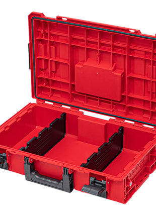 Qbrick System ONE 200 2.0 Vario RED ULTRA HD Custom Werkzeugkoffer modularer Organizer 585 x 385 x 190 mm 15,4 l stapelbar IP66