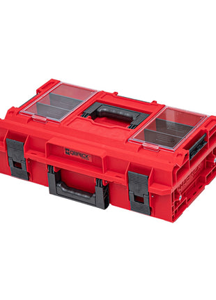 Qbrick System ONE 200 2.0 Profi RED ULTRA HD Custom Werkzeugkoffer modularer Organizer 585 x 385 x 190 mm 15,4 l stapelbar IP66