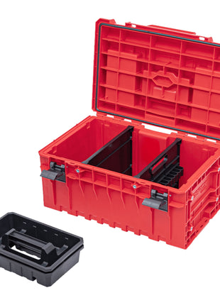 Qbrick System ONE 350 2.0 Profi RED ULTRA HD Custom Mallette à outils modulaire organisateur 585 x 385 x 320 mm 38 l empilable IP66