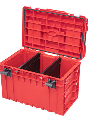 Qbrick System ONE 450 2.0 PROFI RED ULTRA HD Custom Werkzeugkoffer modularer Organizer 585 x 385 x 420 mm 52 l stapelbar IP66