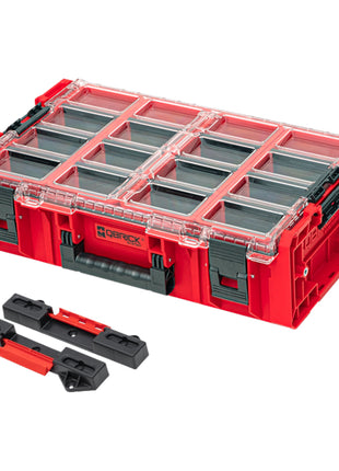 Qbrick System ONE Organizador 2XL ROJO ULTRA HD Custom + Adaptador ONE Connect 582 x 387 x 172 mm 19,5 l apilable IP66