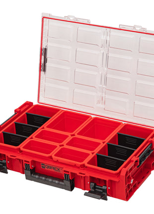 Qbrick System ONE Organiser XL 2.0 RED ULTRA HD Custom 582 x 387 x 131 mm 13,5 l IP66 con 8 inserti e 6 divisori