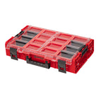 Qbrick System ONE Organiser XL 2.0 RED ULTRA HD Custom 582 x 387 x 131 mm 13,5 l IP66 con 8 inserti e 6 divisori