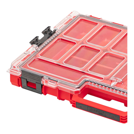 Qbrick System ONE Organiser L 2.0 RED ULTRA HD impilabile 531 x 379 x 77 mm 6 l IP66 con 10 inserti
