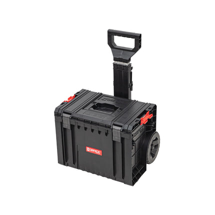 Qbrick System PRO Cart 2.0 mobile box on wheels stackable 450 x 390 x 690 mm 28 l with telescopic handle