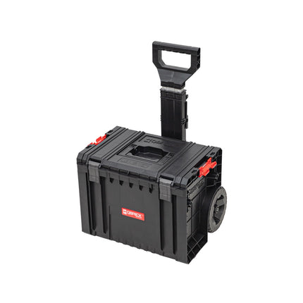 Qbrick System PRO Cart 2.0 mobile box on wheels stackable 450 x 390 x 690 mm 28 l with telescopic handle