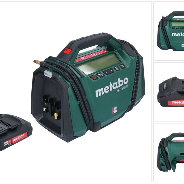 Metabo AK 18 Multi Compresor sin cable 18 V 11 bar + 1x batería 2,0 Ah - sin cargador