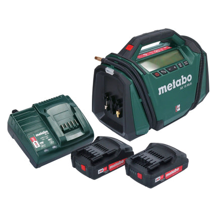 Metabo AK 18 Multi compresor sin cable 18 V 11 bar + 2x 2,0 Ah batería + cargador