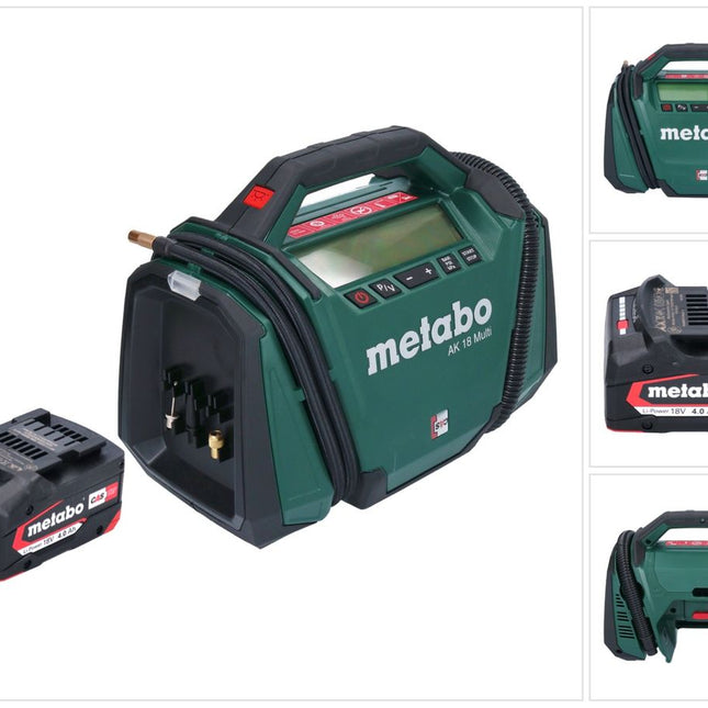 Metabo AK 18 Multi Akku Kompressor 18 V 11 bar + 1x Akku 4,0 Ah - ohne Ladegerät