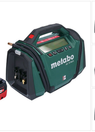 Metabo AK 18 Multi Compresseur sans fil 18 V 11 bar + 1x batterie 5,5 Ah - sans chargeur