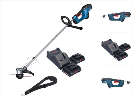 Bosch GRT 18V-33 Taille-bordures professionnel sans fil 18 V 330 mm sans balais + 2x batterie ProCORE 4,0 Ah + kit chargeur