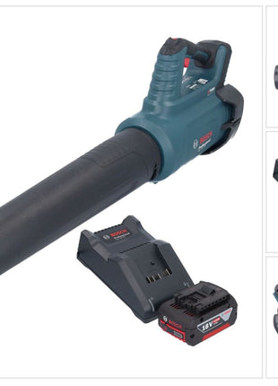 Bosch GBL 18V-750 Profesjonalna dmuchawa akumulatorowa 18 V BITURBO Brushless + 1x akumulator 4,0 Ah + ładowarka