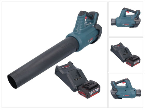 Bosch GBL 18V-750 Professional Akku Gebläse 18 V BITURBO Brushless + 1x Akku 4,0 Ah + Ladegerät