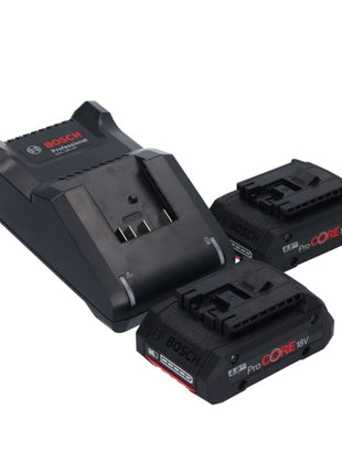 Soffiatore a batteria senza spazzole Bosch GBL 18V-750 Professional 18 V BITURBO + 2x batteria ProCORE 4,0 Ah + caricabatterie