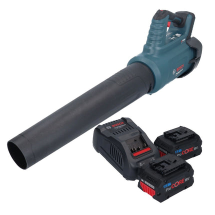 Bosch GBL 18V-750 Soffiatore professionale a batteria 18 V BITURBO Brushless + 2x batteria ProCORE 8,0 Ah + caricabatterie