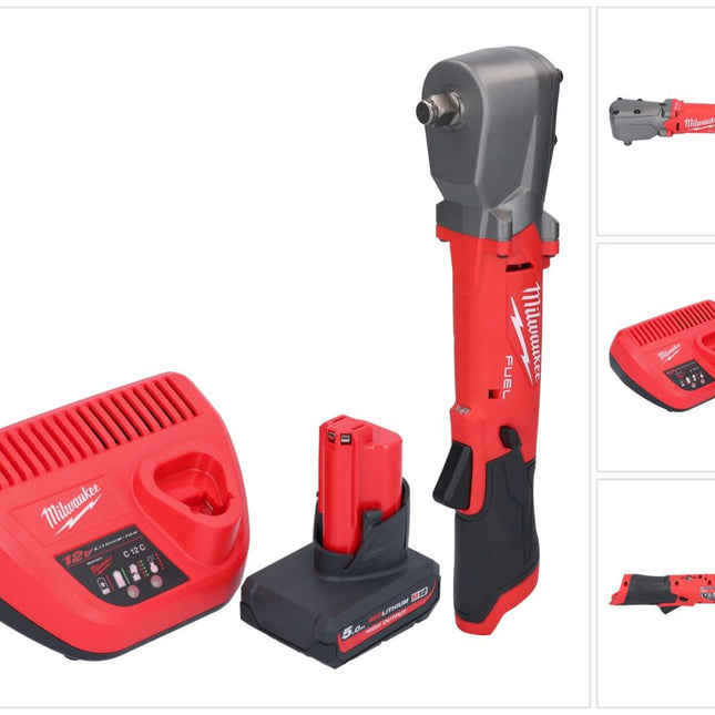 Milwaukee M12 FRAIWF12-501 cordless impact wrench 12 V 1/2" 270 Nm brushless + 1x rechargeable battery 5.0 Ah + charger