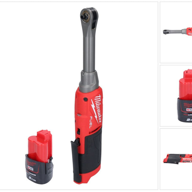 Milwaukee M12 FHIR14LR-201 Akku Hochgeschwindigkeits Ratsche 12 V 47 Nm 1/4" Brushless + 1x Akku 2,0 Ah - ohne Ladegerät
