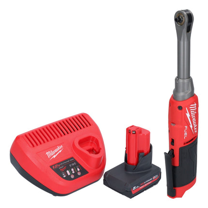 Milwaukee M12 FHIR14LR-501 Cricchetto ad alta velocità con batteria 12 V 47 Nm 1/4" Brushless + 1x batteria 5,0 Ah + caricabatteria