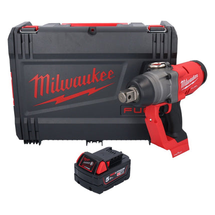 Clé à chocs sans fil Milwaukee M18 ONEFHIWF1-501X 18 V 2033 Nm 1″ brushless + 1x batterie 5,0 Ah + boîtier HD - sans chargeur