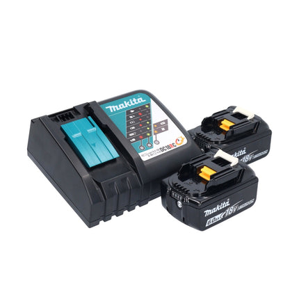 Makita DBO 381 RGU Ponceuse vibrante sans fil 18 V 93 x 185 mm Brushless + 2x batterie 6,0 Ah + chargeur